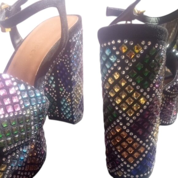 Kurt Geiger Black and Rainbow Platform Sandals | US 10 EUR 41 | NWT - Picture 5 of 5